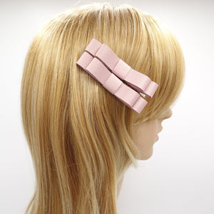veryshine.com Hair Clip Pink satin hair bow set, a pair of satin hair bows