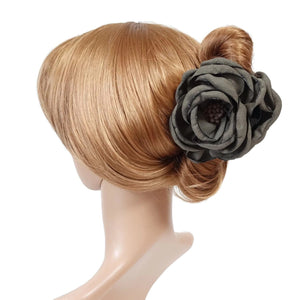 VeryShine Hair Claw Khaki Flower Hair Jaw Claw Stamen Flower Hair Jaw Claw Clip Women Hair Accessory