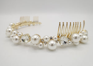 pearl tiara headband