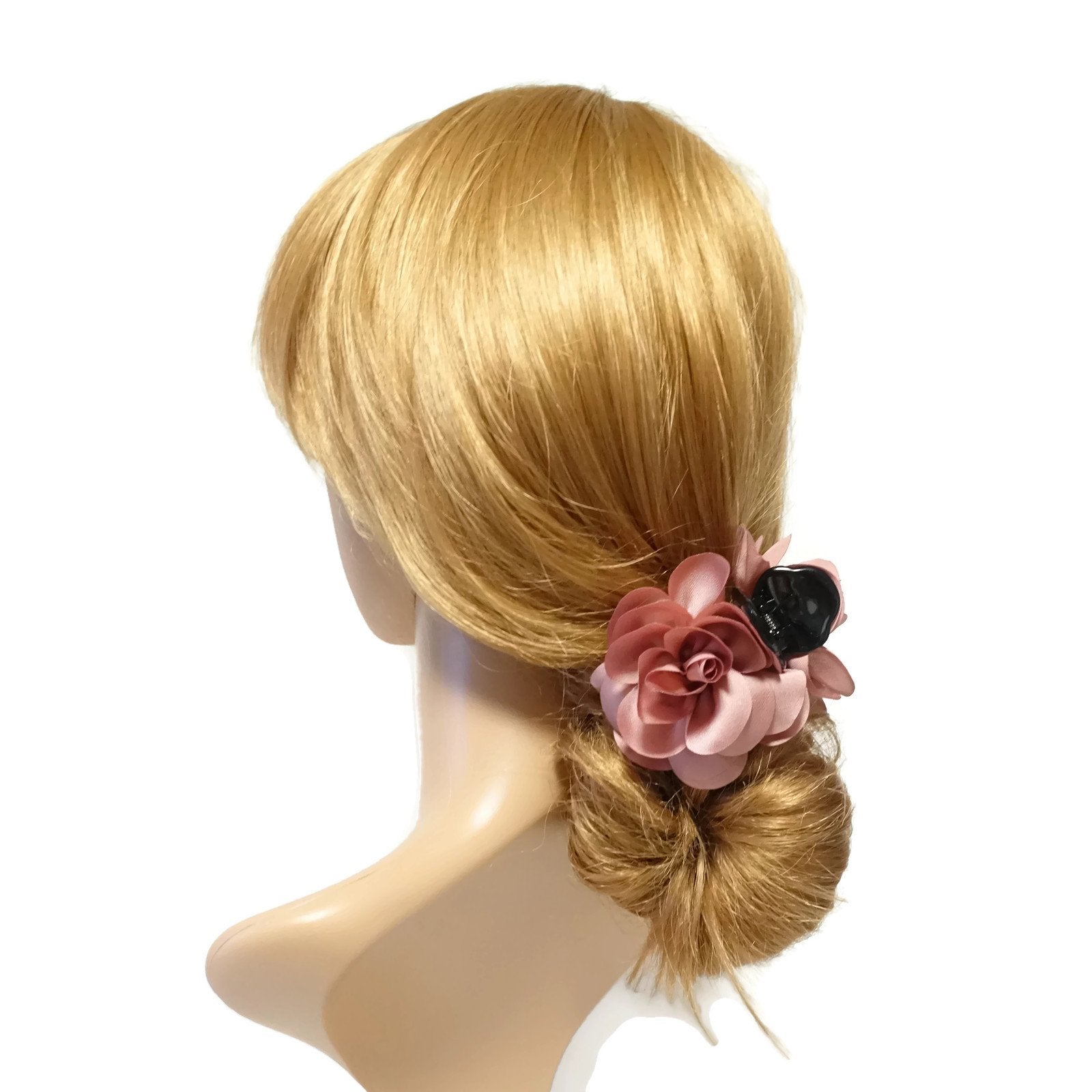 Handmade 3 prong Flower Floral  Lovely Long Height Hair Jaw  Claw Clip.