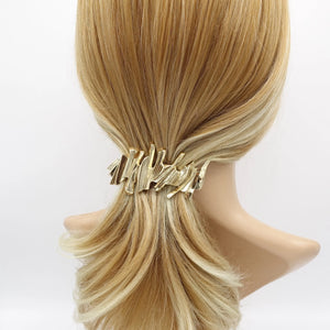 veryshine.com Barrette (Bow) metal hair barrette, order and disorder barrette, shiny hair barrette for women