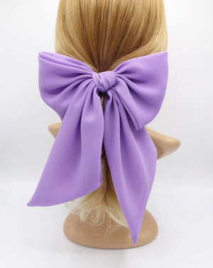 veryshine.com Barrette (Bow) Violet chiffon giant hair bow for women