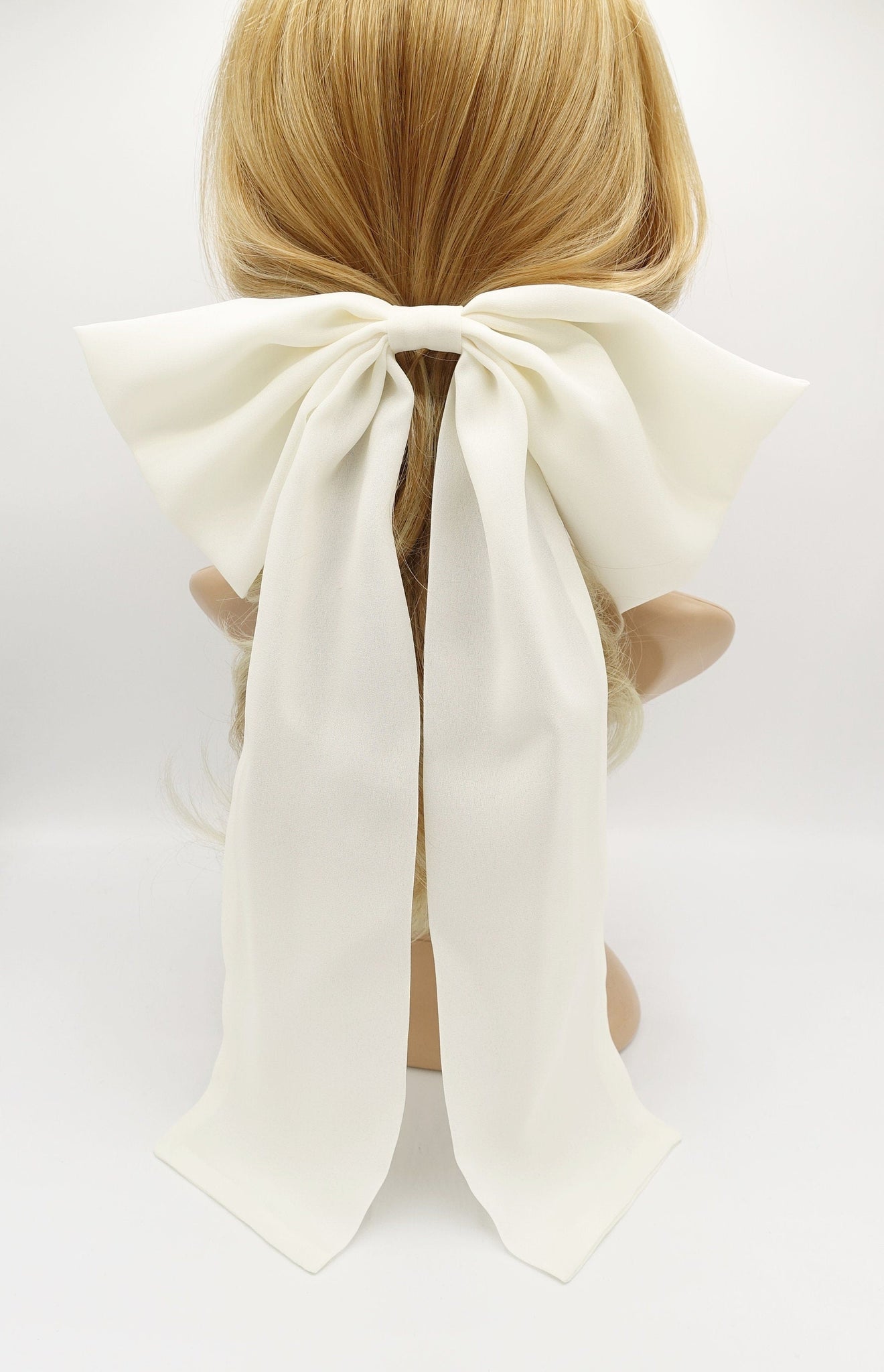 veryshine.com big chiffon hair bow  Goddess bridal hair bow for women