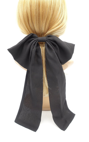 veryshine.com Black big chiffon hair bow  Goddess bridal hair bow for women