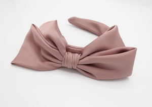 veryshine.com Bridal acc. side satin bow headband layered hair bow hairband for women bridal bow headband