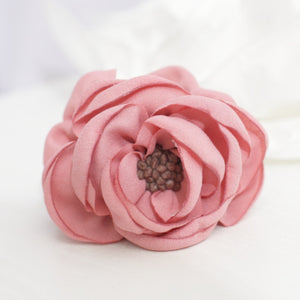 veryshine.com claw/banana/barrette Pink Handmade Peony Root motivated Stamen Pistil Flower Hair Jaw Claw Clip