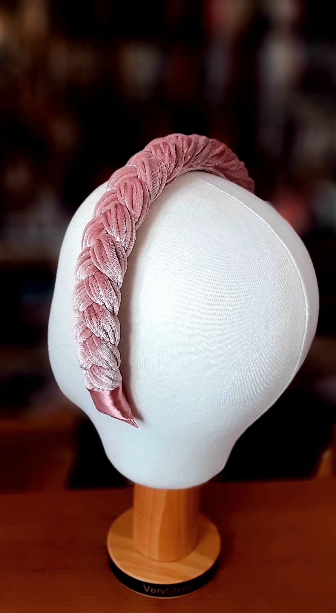 veryshine.com Hair Accessories Brooklyn braided velvet headband stylish chunky fashionable hairband for women
