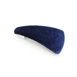 veryshine.com Hair Accessories Navy triangle velvet french barrette Fall Winter women hair accessory
