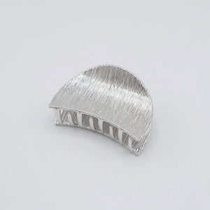 veryshine.com Hair Claw Circle silver minimal hair claw, metal hair claw, small hair clamp, hair accessory for women