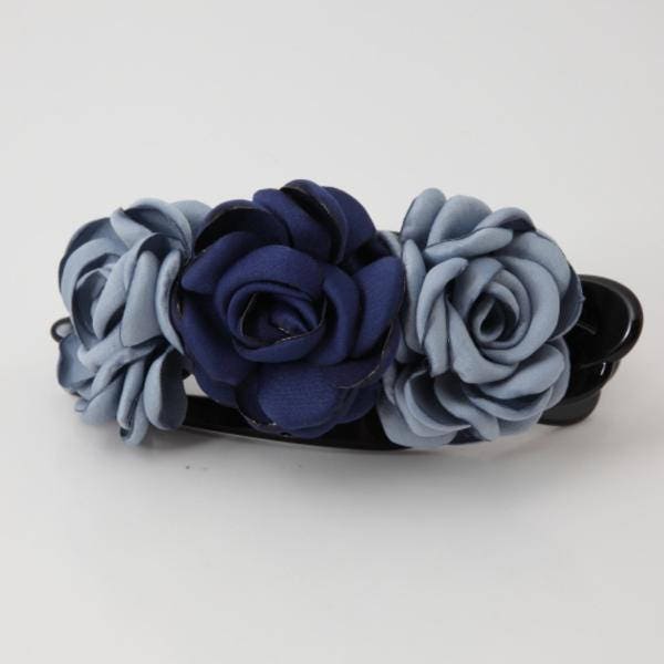 veryshine.com Hair Claw Sky Rose Decorative 6 Prong Side hair Slide Jaw Claw Clip Clamp Flower Hair Accessories