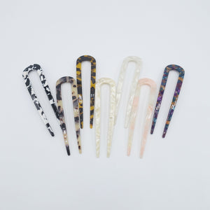 veryshine.com Hair Stick/Fork cellulose acetate marble hair fork stick regular size