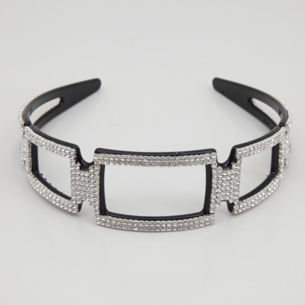 veryshine.com hairband/headband Rectangle Crystal Cubic Decorative Dazzle Fashion Headband
