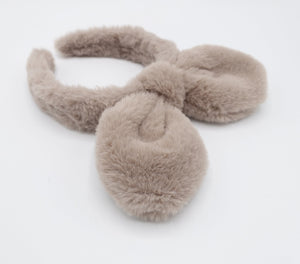 veryshine.com Headband bunny headband fabric fur hairband for Moms and Kids