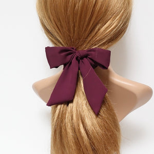 veryshine.com scrunchies/hair holder Burgundy chiffon bow knot scrunchies lovely hair tie elastic scrunchy for woman