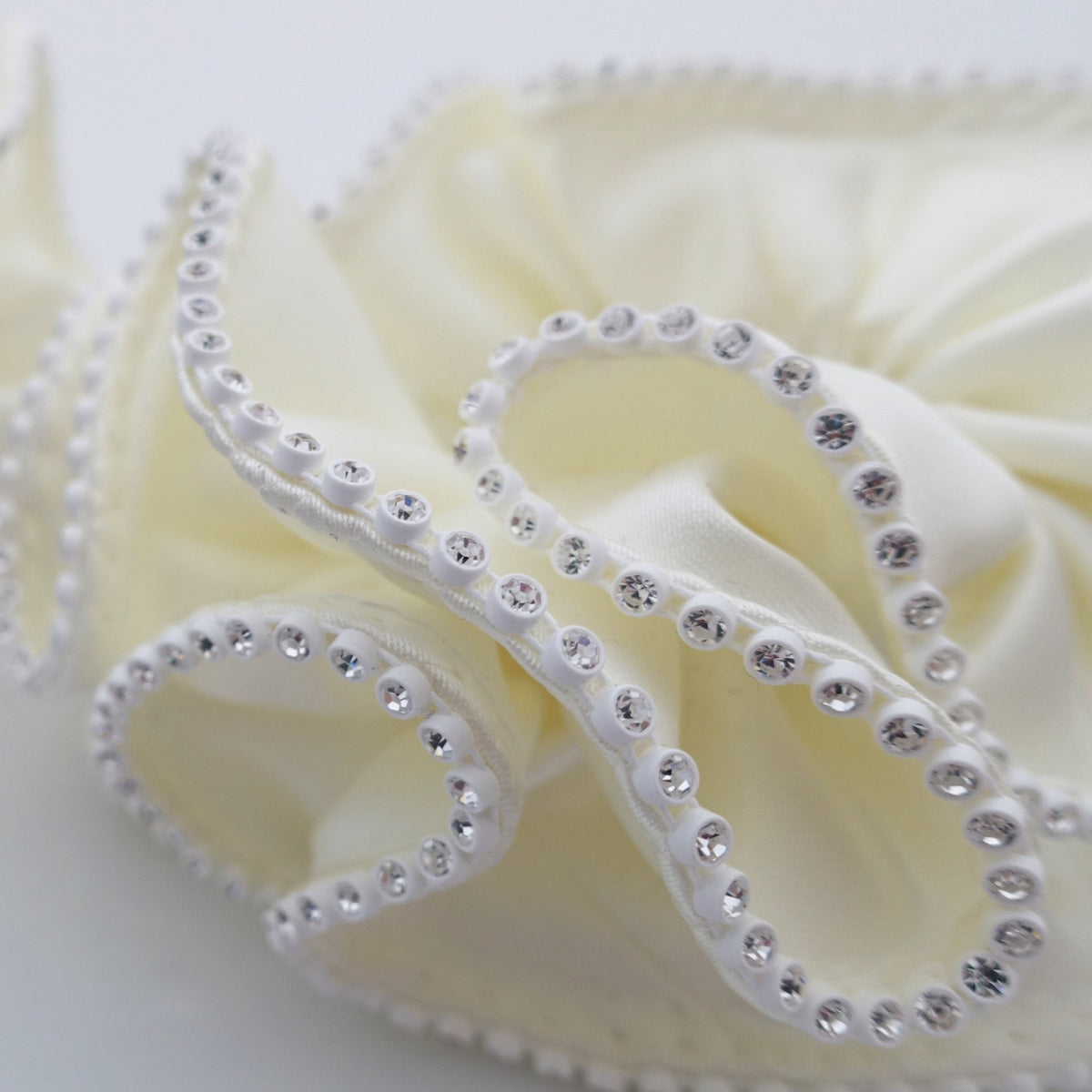 Swarovski rhinestone Silk Velvet Satin hair Ties Scrunchies display picture 1