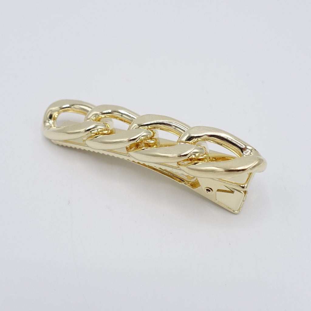 VeryShine gold silver chain hair clip