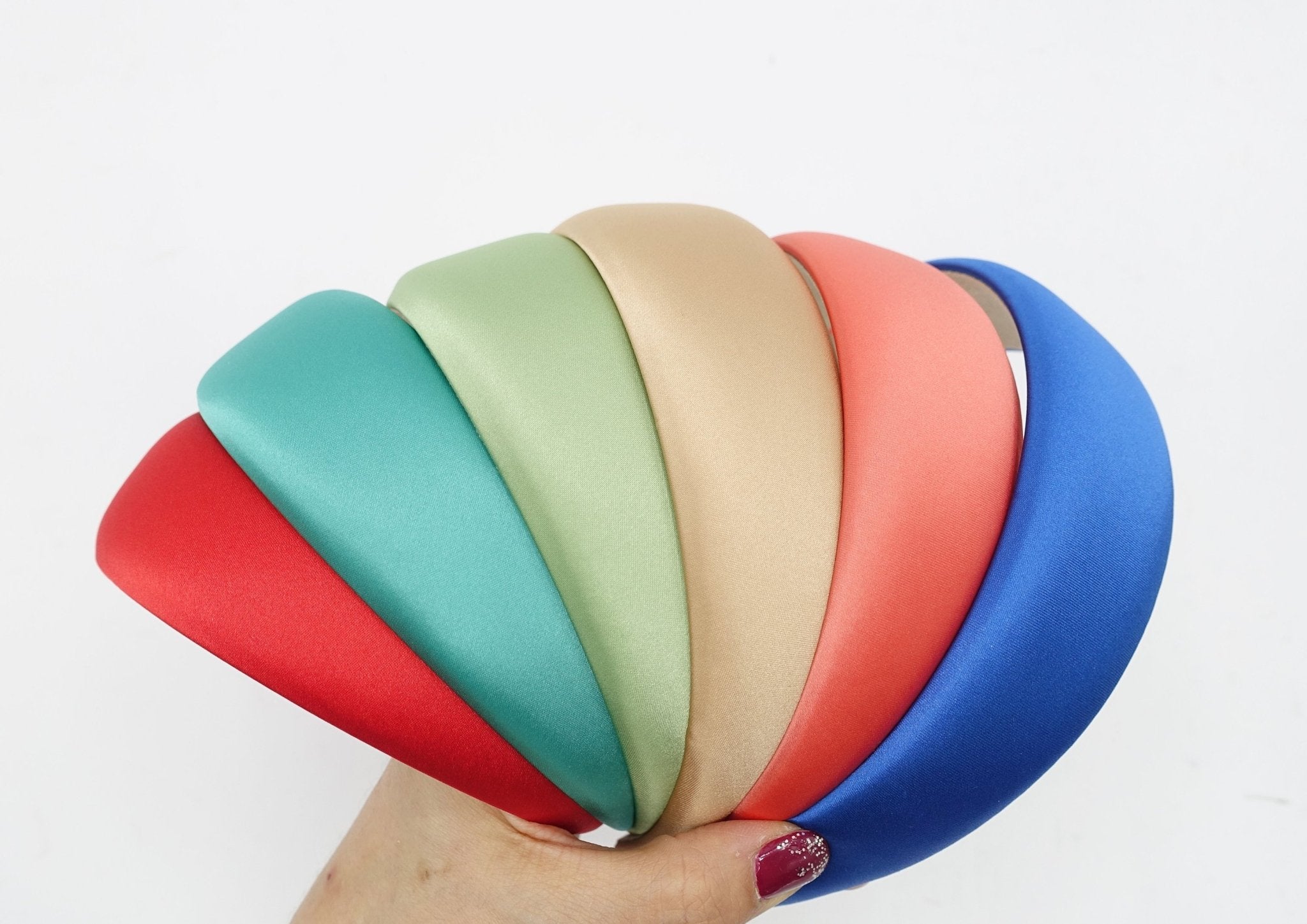 VeryShine Headband colorful satin padded headband basic women hairband hair accessory