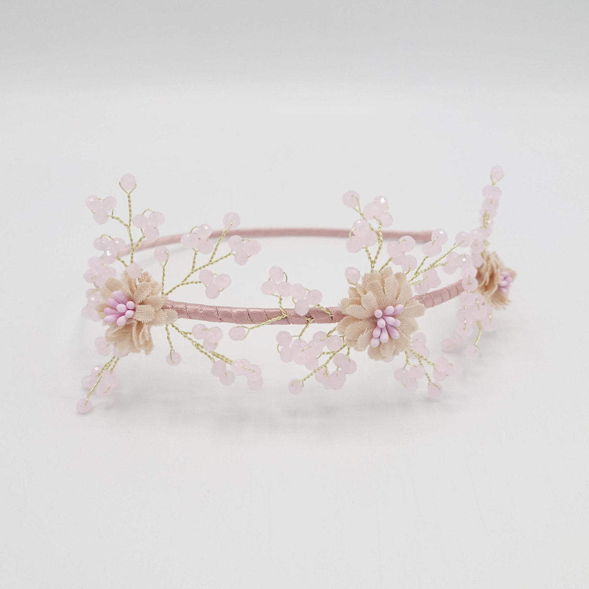 pearl branch headband bridal flower hairband for wedding display picture 1