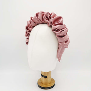 VeryShine solid satin volume wave headband stylish hairband women hair accessories