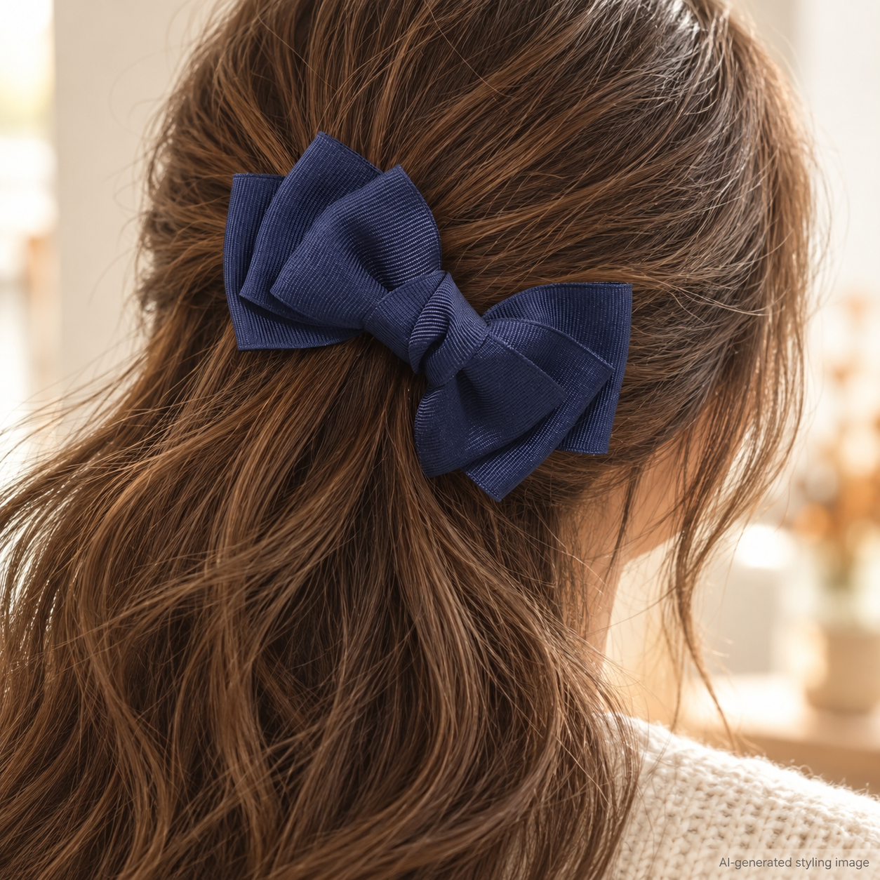 Fall Half-Up Hairstyles: Bows, Small Clips & Everyday Hair Accessories