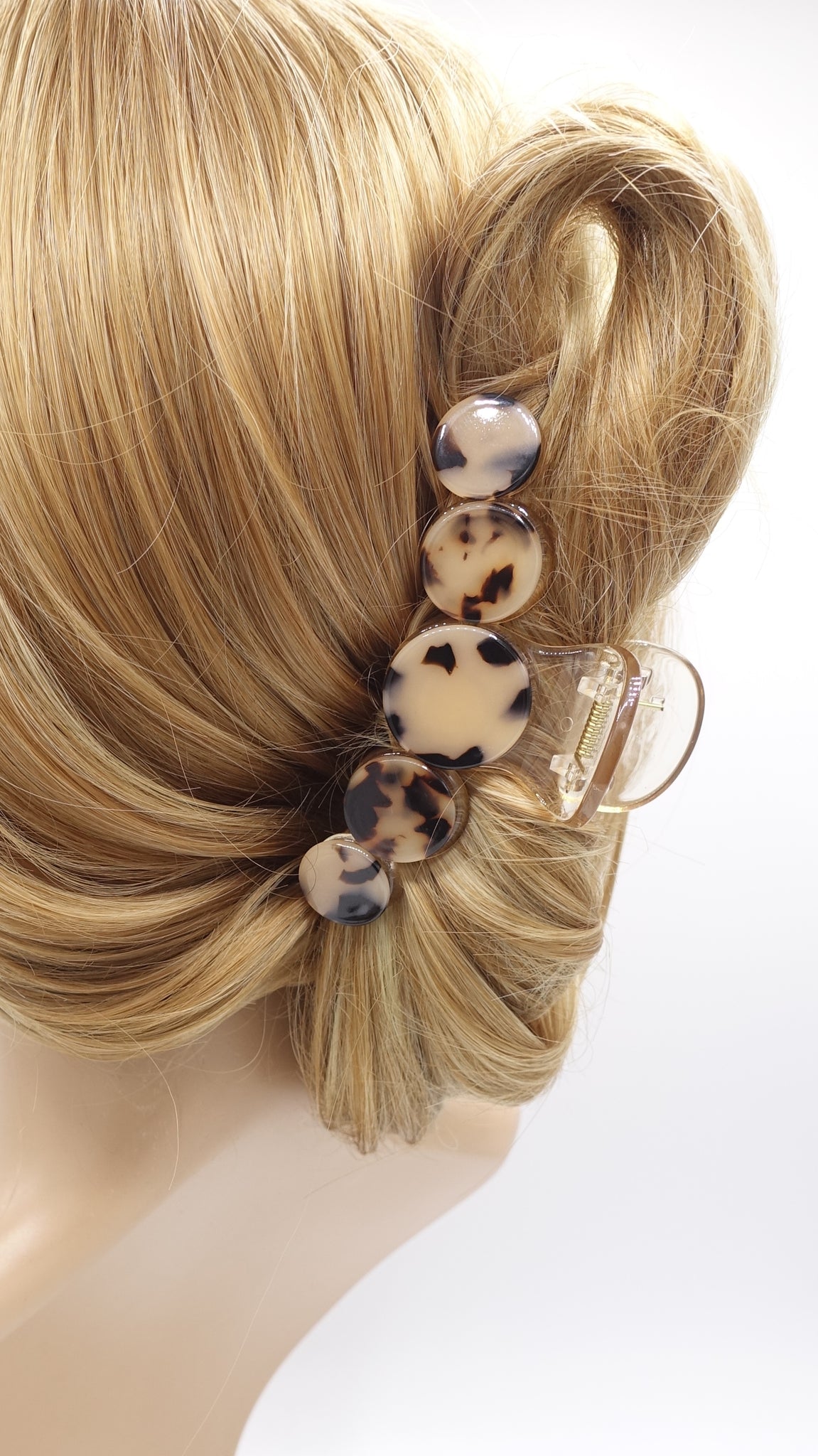 Marble Hair Claw: Cellulose Acetate Hair Clip - 10cm