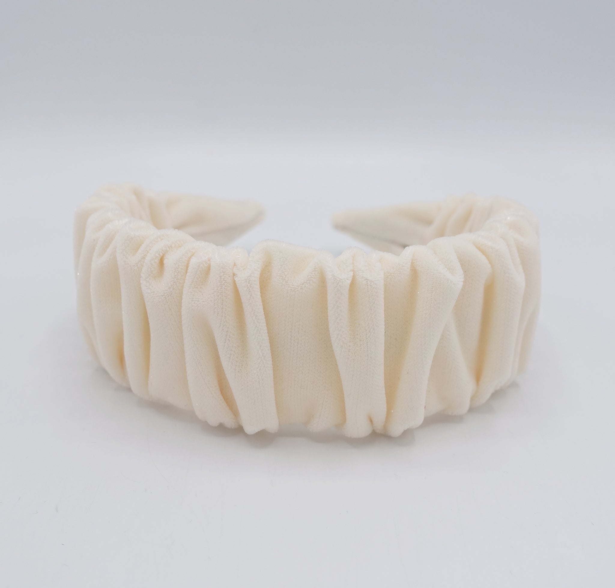 velvet headband ruched hairband glittering fabric hair accessory shop for women