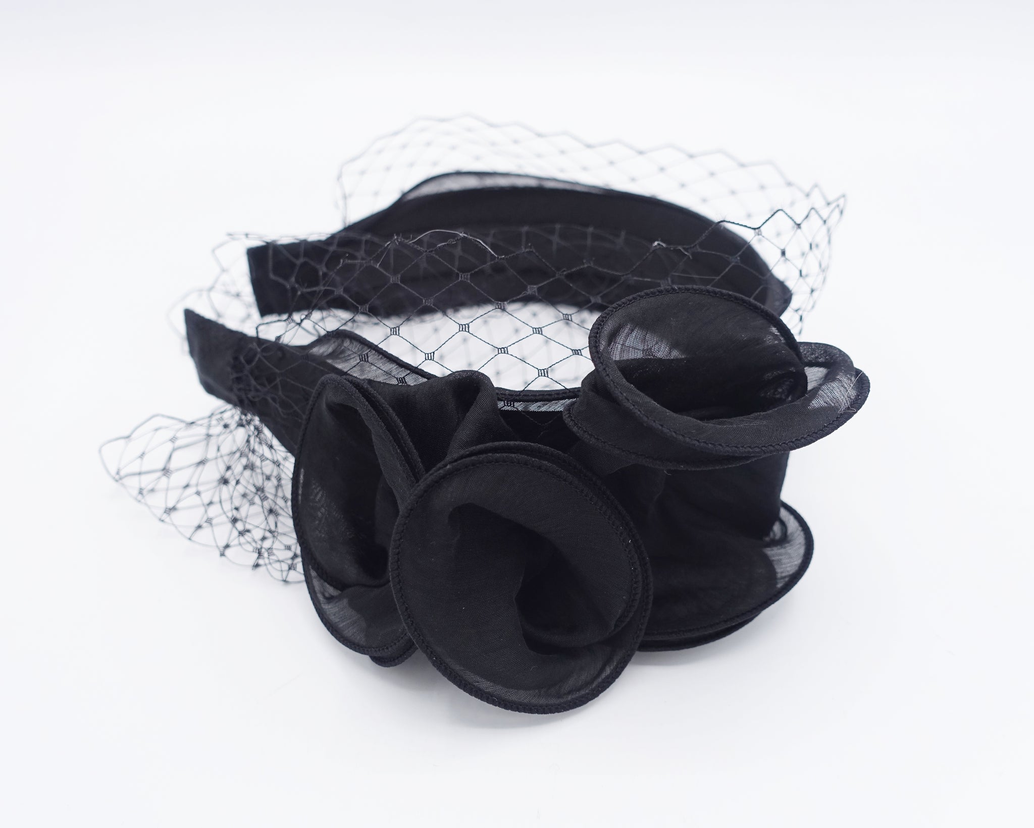 Floral Face Veil Headband: Italian Veil, Special Events
