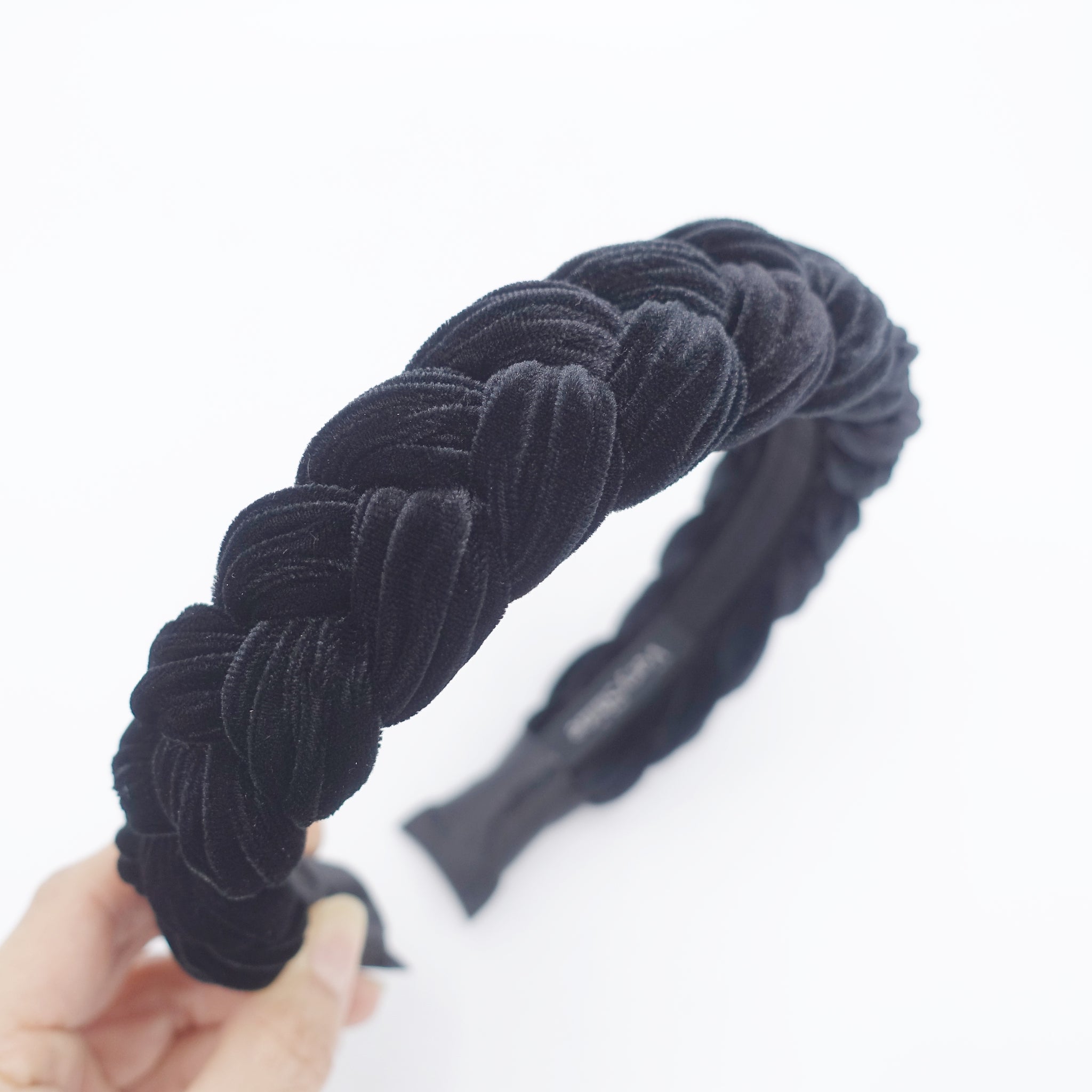 Brooklyn braided velvet headband stylish chunky fashionable hairband for women