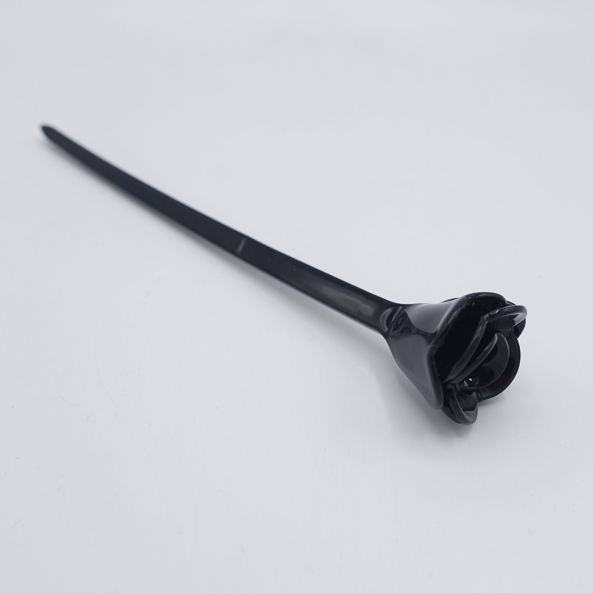 tortoise hair stick, bloom hair stick, cellulose acetate hair stick