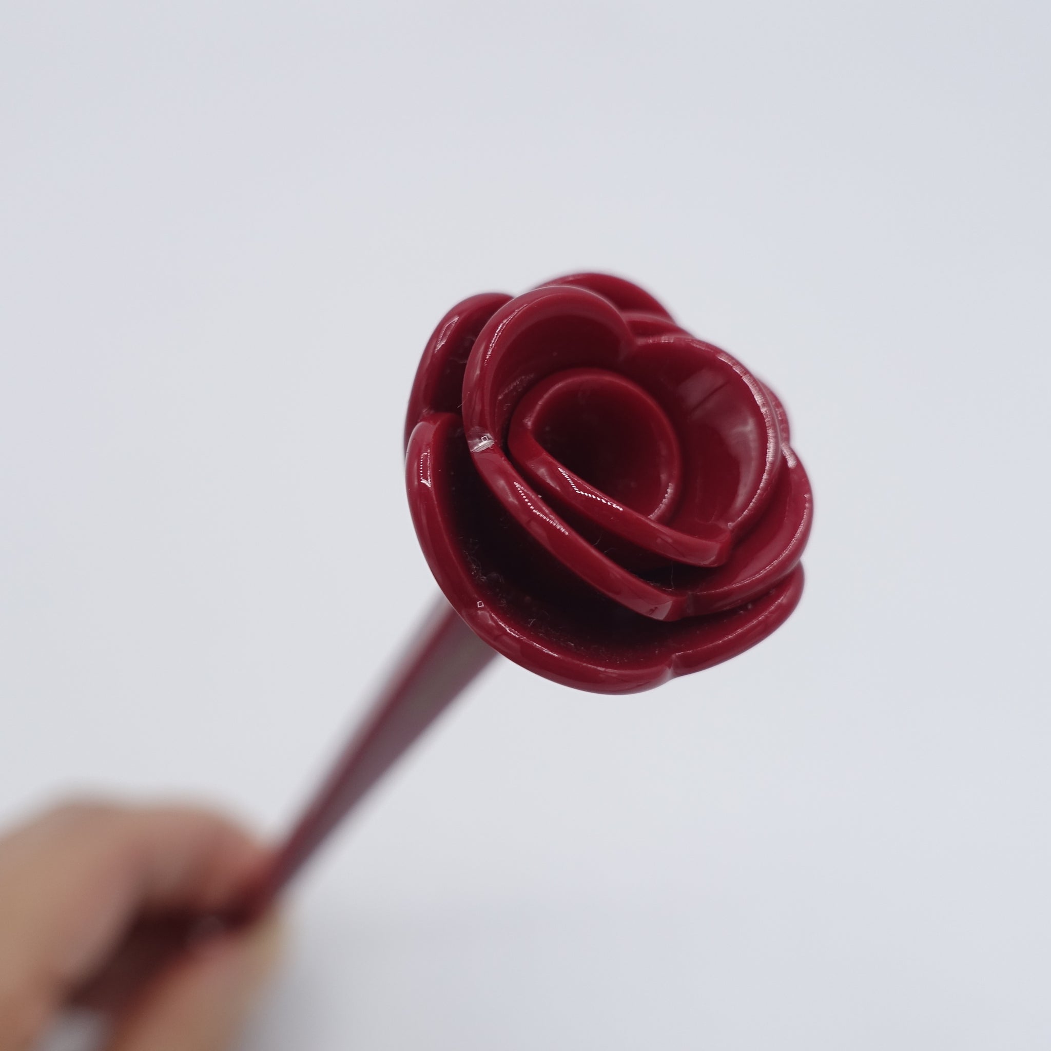 tortoise hair stick, bloom hair stick, cellulose acetate hair stick