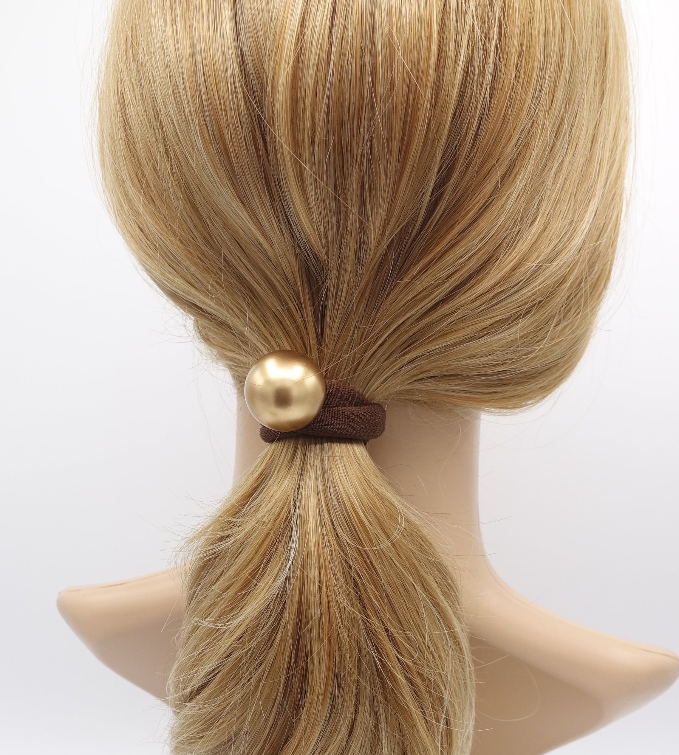 New Faux Pearl Hair tie Elegant ✨✨?? Faux Pearl Hair Tie Set: Elegant Ponytail Holders, Chunky  main image 3