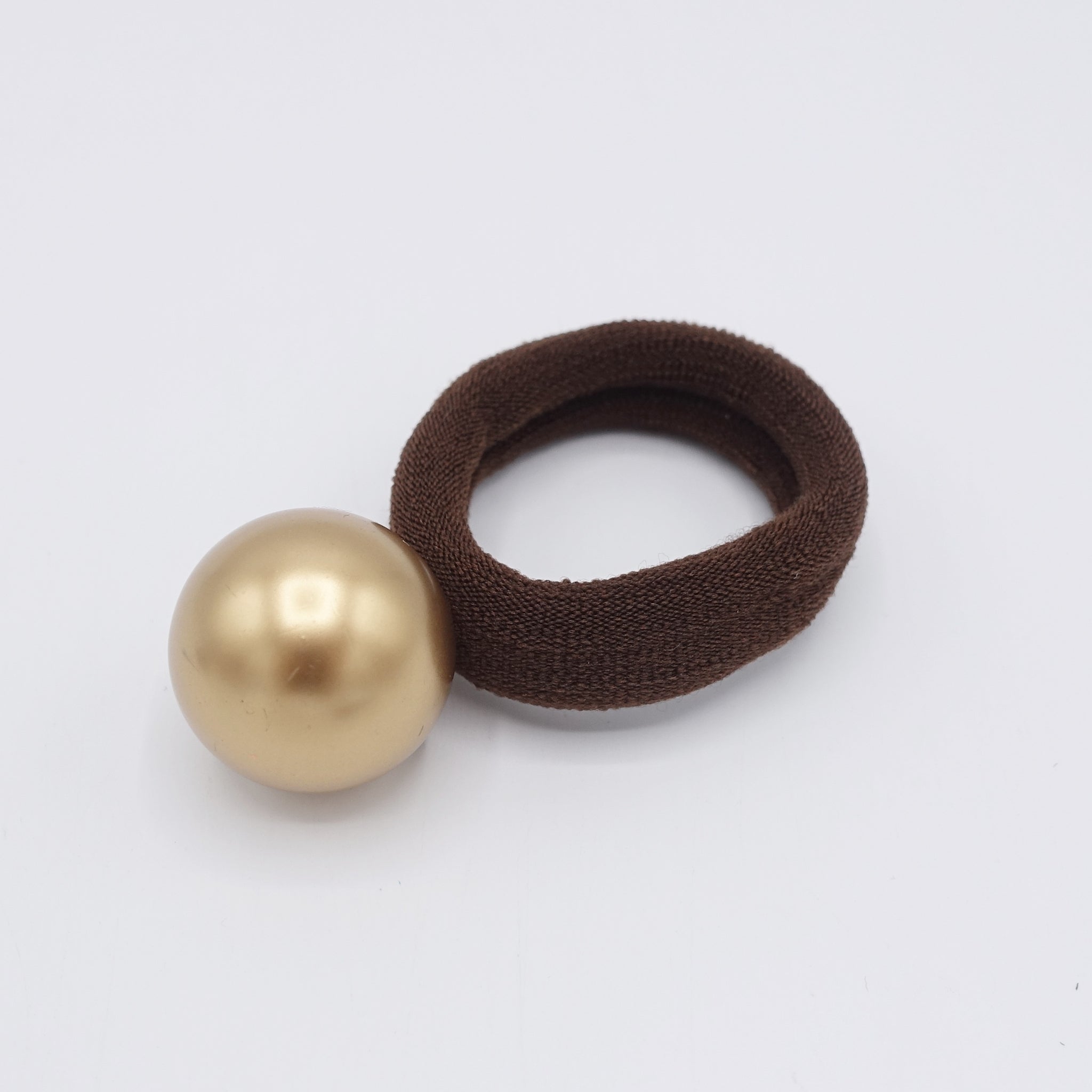 Faux Pearl Hair Tie Set: Elegant Ponytail Holders, Chunky Elastic