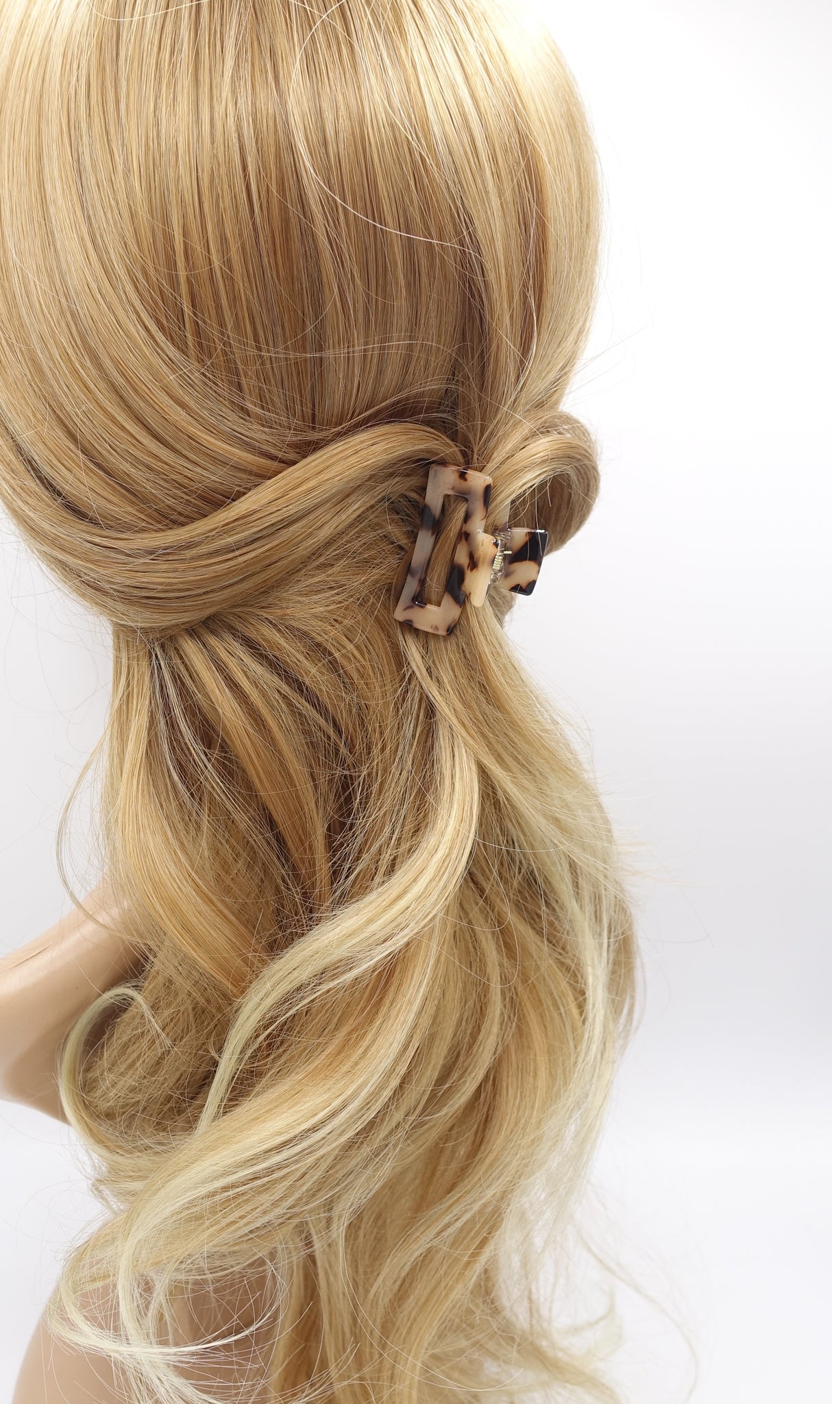 mini tortoise hair  claw, cellulose acetate hair claw