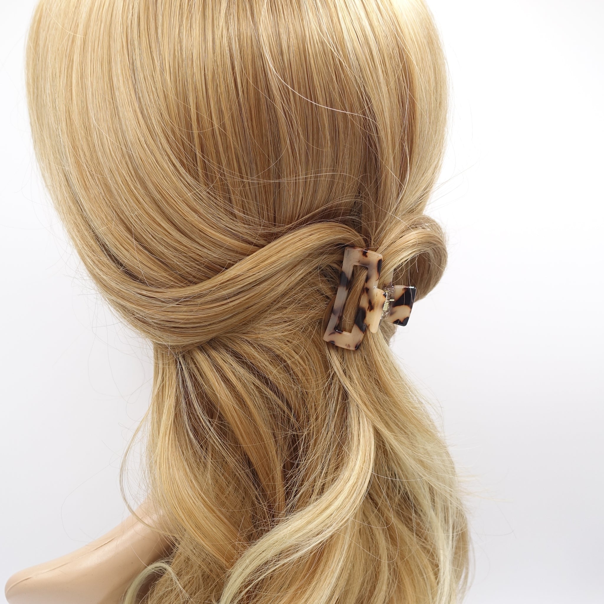 mini tortoise hair  claw, cellulose acetate hair claw