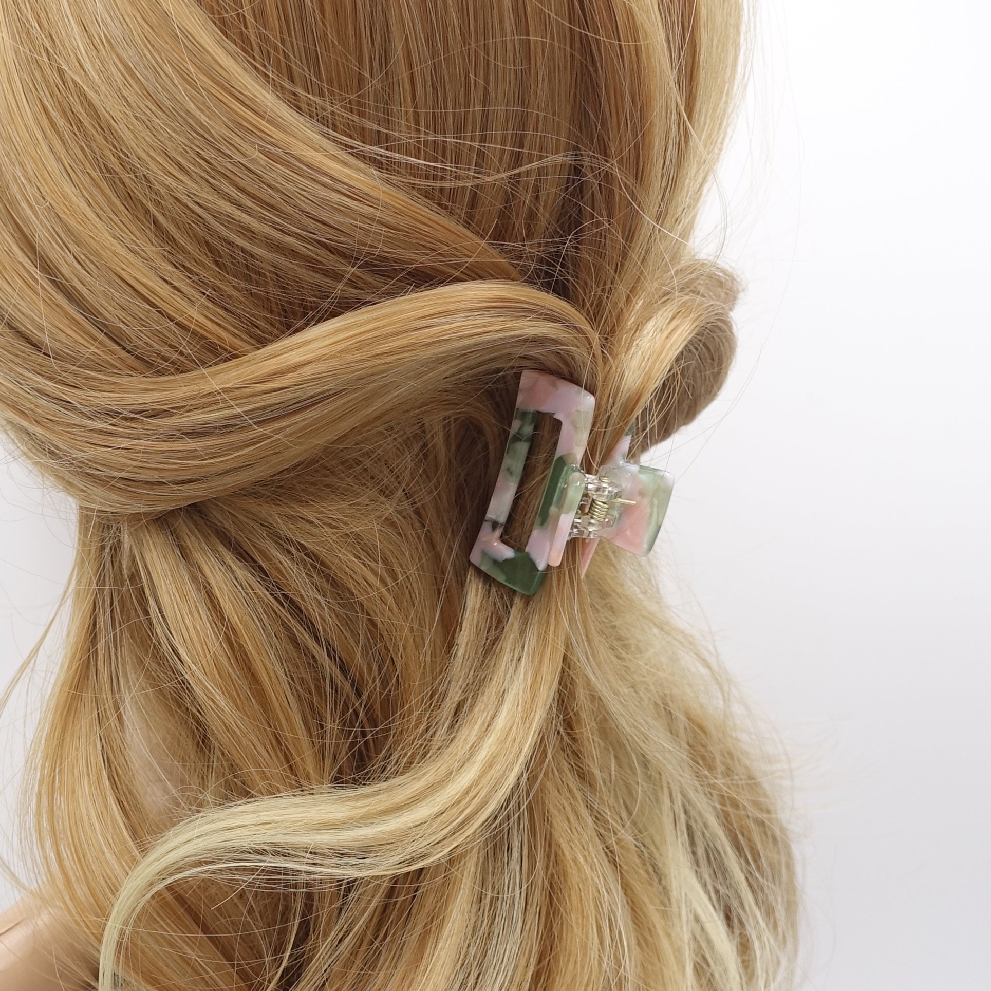 mini tortoise hair  claw, cellulose acetate hair claw