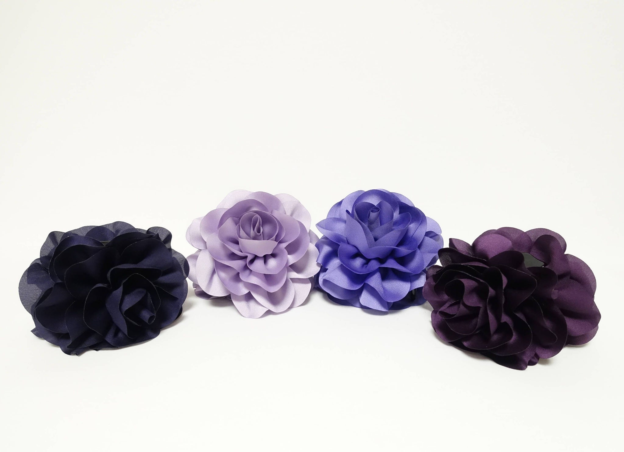 Dahlia motivated Flower Hair Claw Purple Violet Color Tone Hair Clip Women Hair Accessory