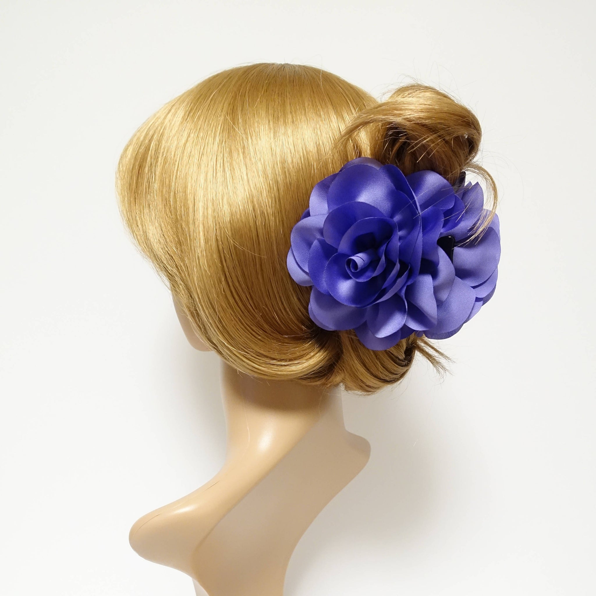 Dahlia motivated Flower Hair Claw Purple Violet Color Tone Hair Clip Women Hair Accessory