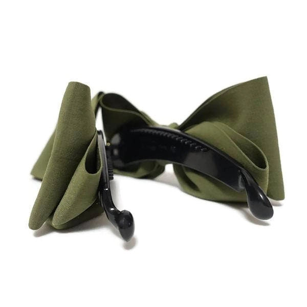 Satin Layer Bow Banana Hair Clip Women Hair Accessory