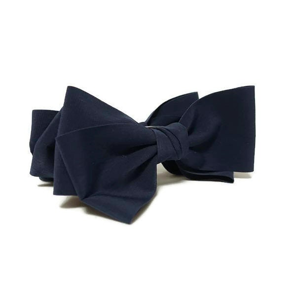 Satin Layer Bow Banana Hair Clip Women Hair Accessory
