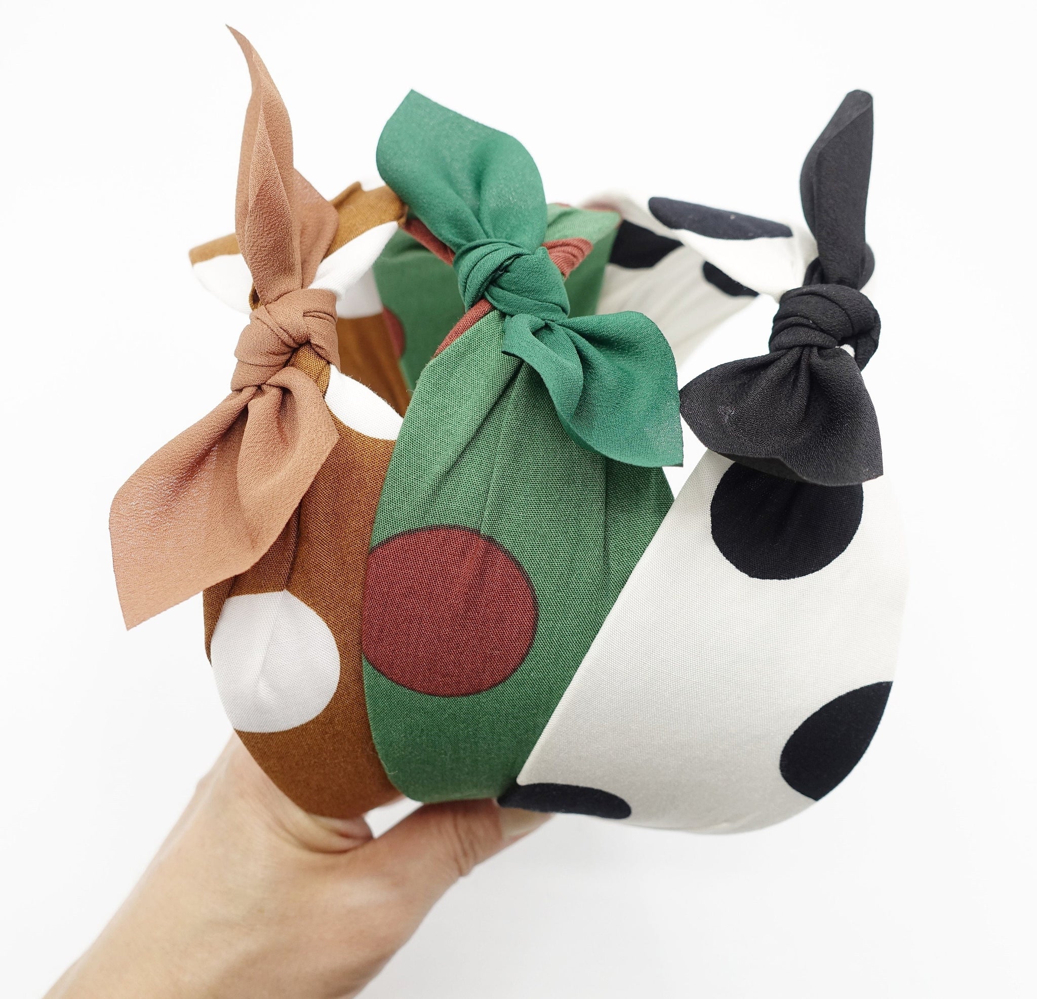 big dot headband bow knot hairband casual woman hair accessory