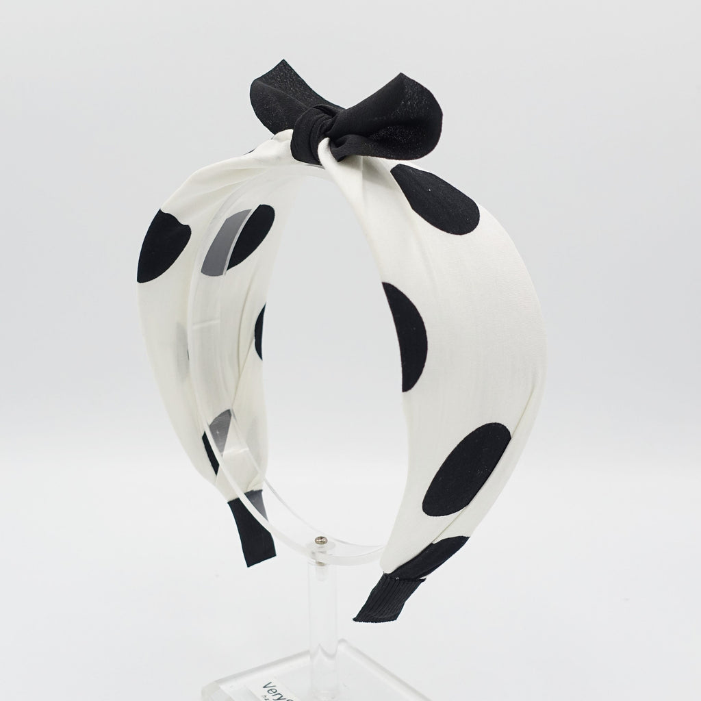 big dot headband bow knot hairband casual woman hair accessory