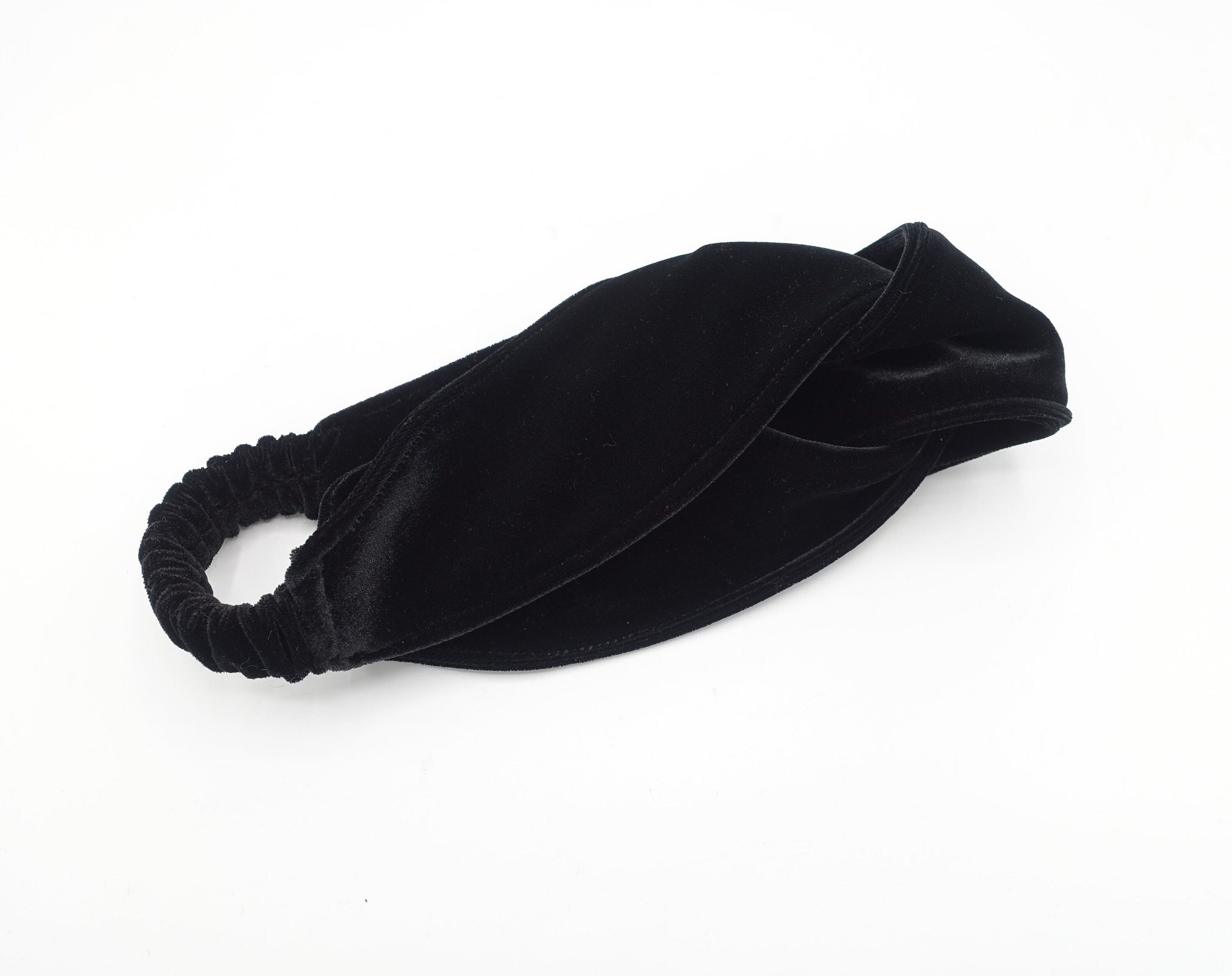 cross velvet turban headband double face velvet elastic hairband women hair accessory