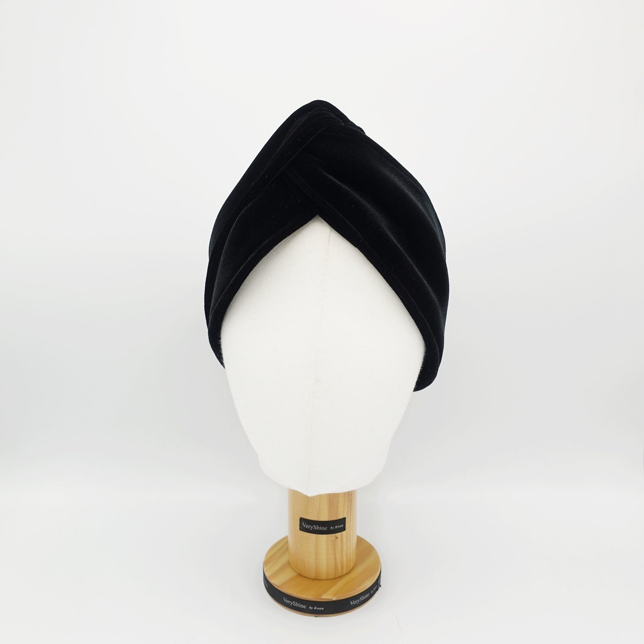 cross velvet turban headband double face velvet elastic hairband women hair accessory