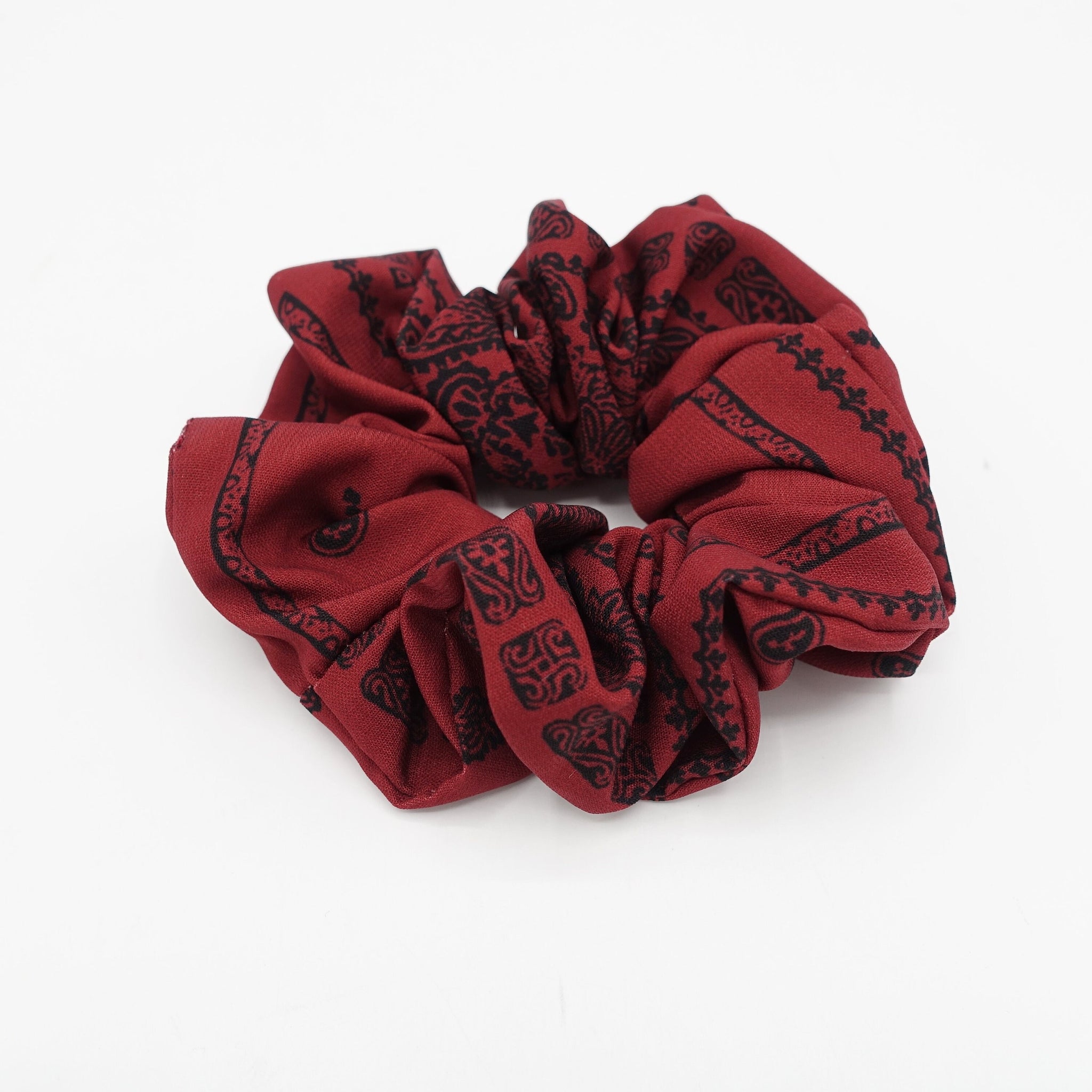 paisley print cotton scrunchies Autumn hair elastic women hair accessory