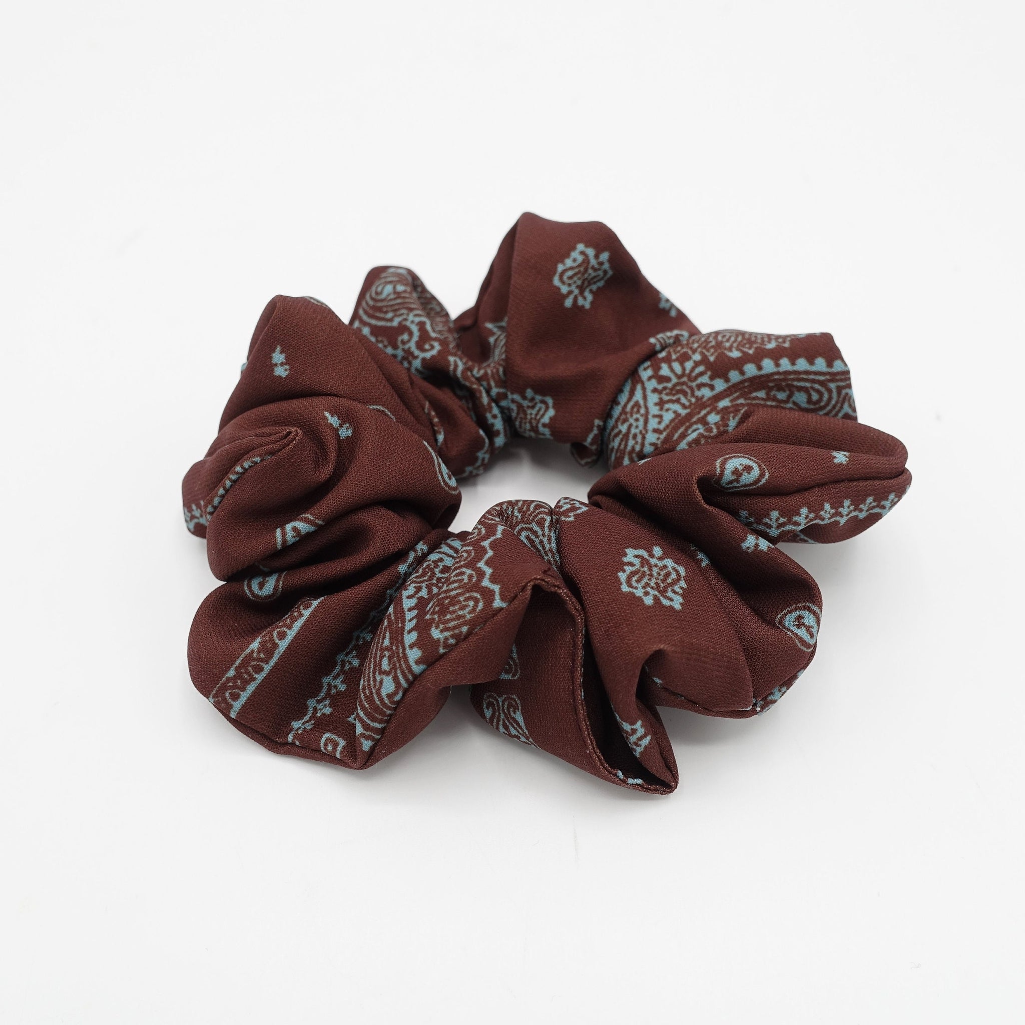 paisley print cotton scrunchies Autumn hair elastic women hair accessory