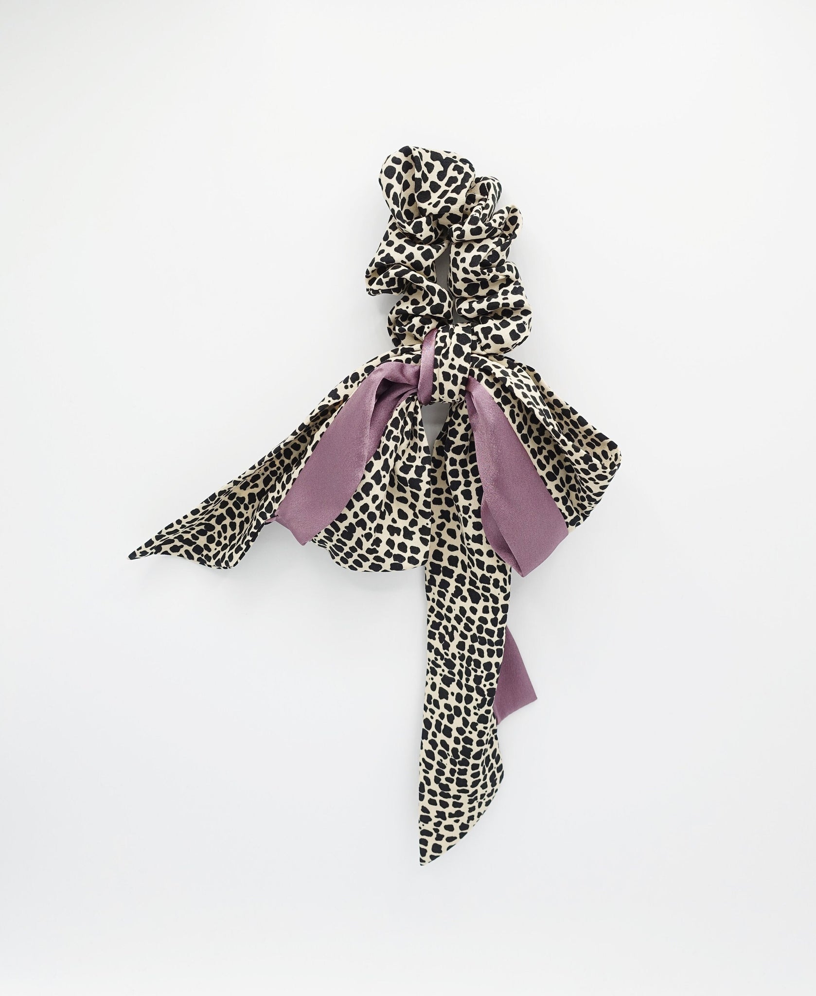 tail knot scrunchies animal print satin solid mix hair tie stylish hair accessory for women