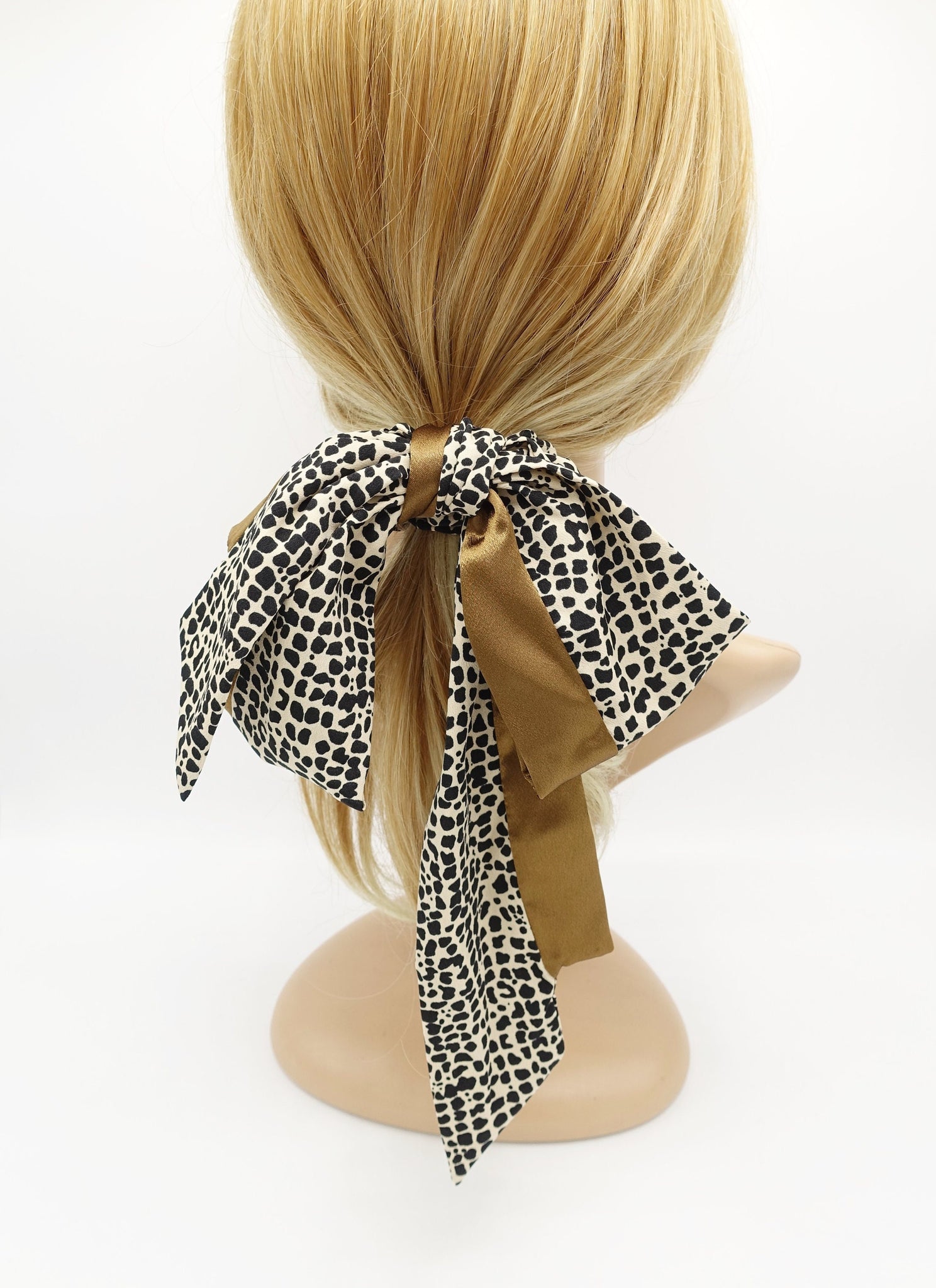 tail knot scrunchies animal print satin solid mix hair tie stylish hair accessory for women