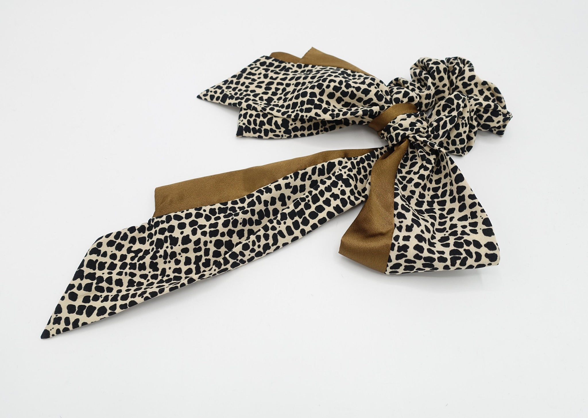 tail knot scrunchies animal print satin solid mix hair tie stylish hair accessory for women