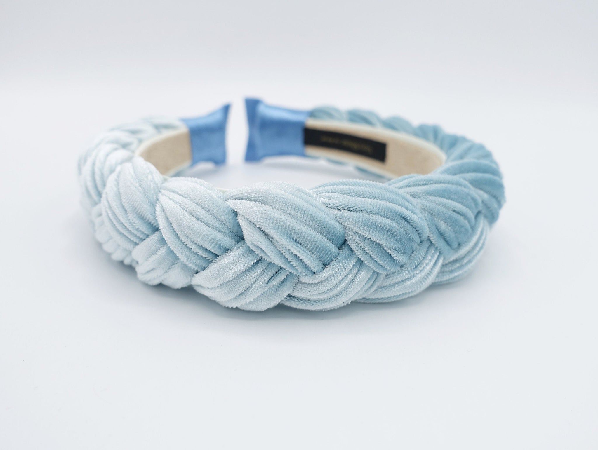 velvet braided headband wide version stylish chunky hairband women plaited hair accessory