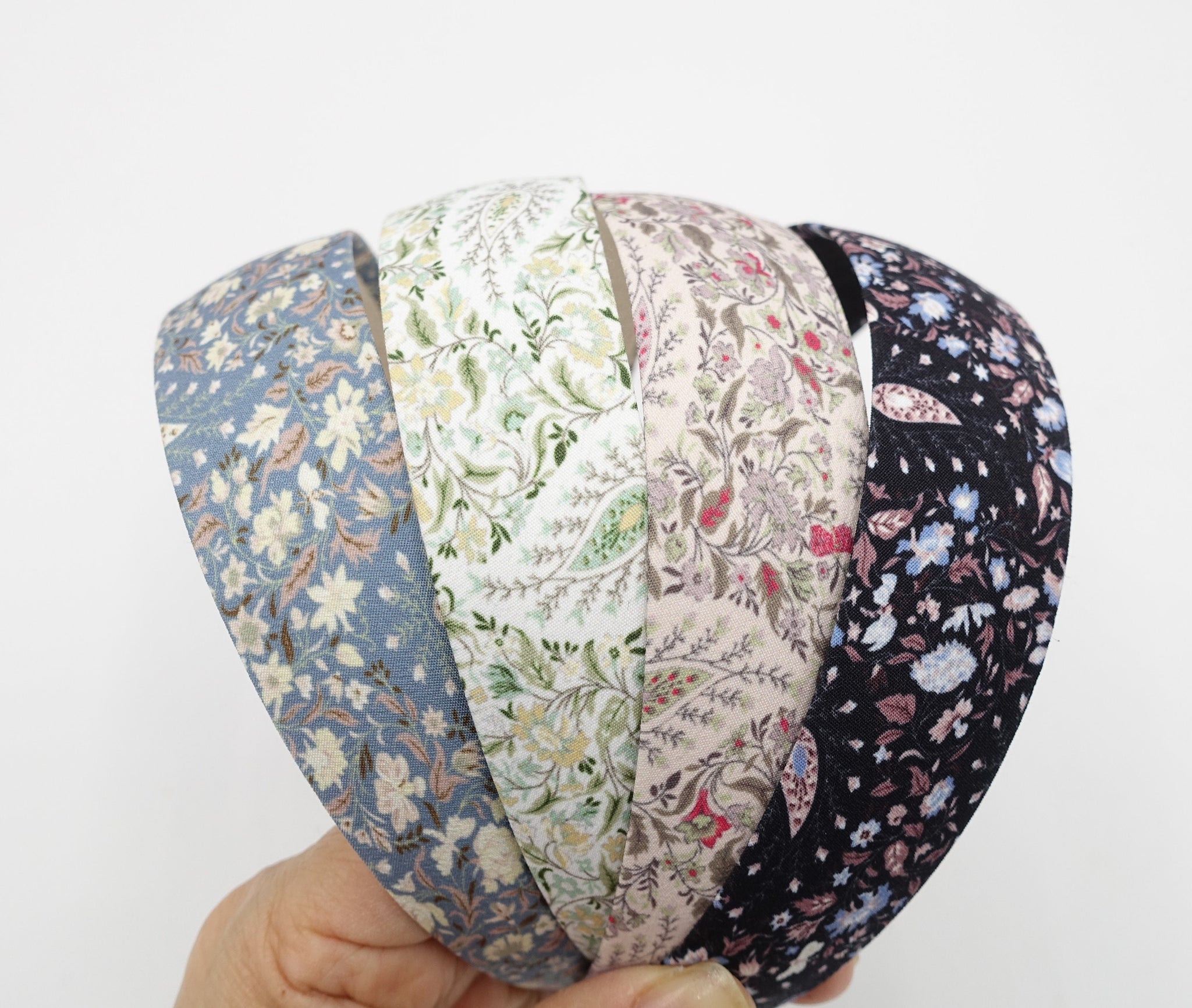 paisley headband floral print basic hairband for women